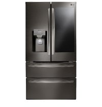 LMXS28596D LG 27.6 cu ft French Door Smart Refrigerator - 36 W Black Stainless Steel-2