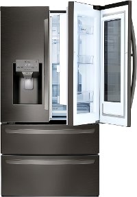 LMXS28596D LG 27.6 cu. ft. French Door Smart Refrigerator - 36 Inch Black Stainless Steel-4
