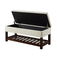 Beige Relax A Lounger Ottoman and Storage Bench - Reynolds