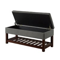 Light Gray Relax A Lounger Ottoman and Storage Bench - Reynolds-3
