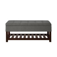 Light Gray Relax A Lounger Ottoman and Storage Bench - Reynolds-4