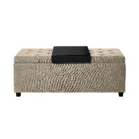 Tan Relax A Lounger Storage Ottoman - Raleigh