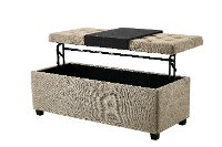 Tan Relax A Lounger Storage Ottoman - Raleigh-3