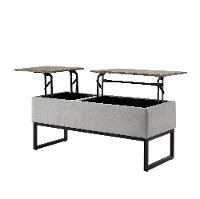 Light Gray Relax A Lounger Skylar Fold-out Coffee Table - Skylar-4