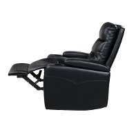 Black Relax A Lounger Faux Leather Recliner - Spencer-3