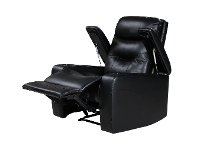 Black Relax A Lounger Faux Leather Recliner - Spencer-5