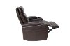 Java Brown Relax A Lounger Faux Leather Recliner - Spencer