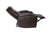 Java Brown Relax A Lounger Faux Leather Recliner - Spencer-2