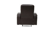 Java Brown Relax A Lounger Faux Leather Recliner - Spencer-6