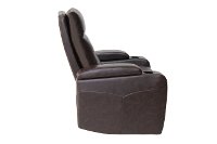 Java Brown Relax A Lounger Faux Leather Recliner - Spencer-7
