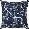Clearance Navy Indoor-Outdoor Throw Pillow - Kinley