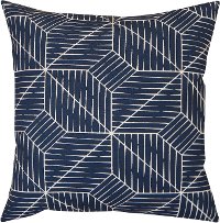 Navy Indoor-Outdoor Throw Pillow - Kinley