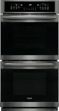 FGET2766UD Frigidaire Gallery 27 Inch Double Wall Oven - 7.6 cu. ft. Black Stainless Steel