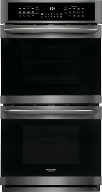 FGET2766UD Frigidaire Gallery 27 Inch Double Wall Oven - 7.6 cu. ft. Black Stainless Steel