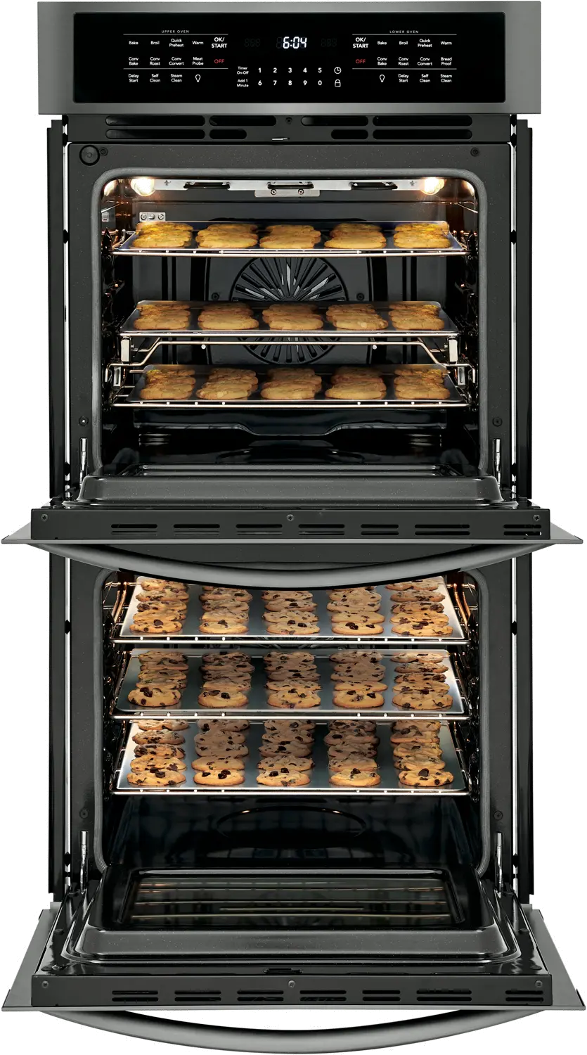 FGET2766UD Frigidaire Gallery 27 Inch Double Wall Oven - 7.6 cu. ft. Black Stainless Steel-2