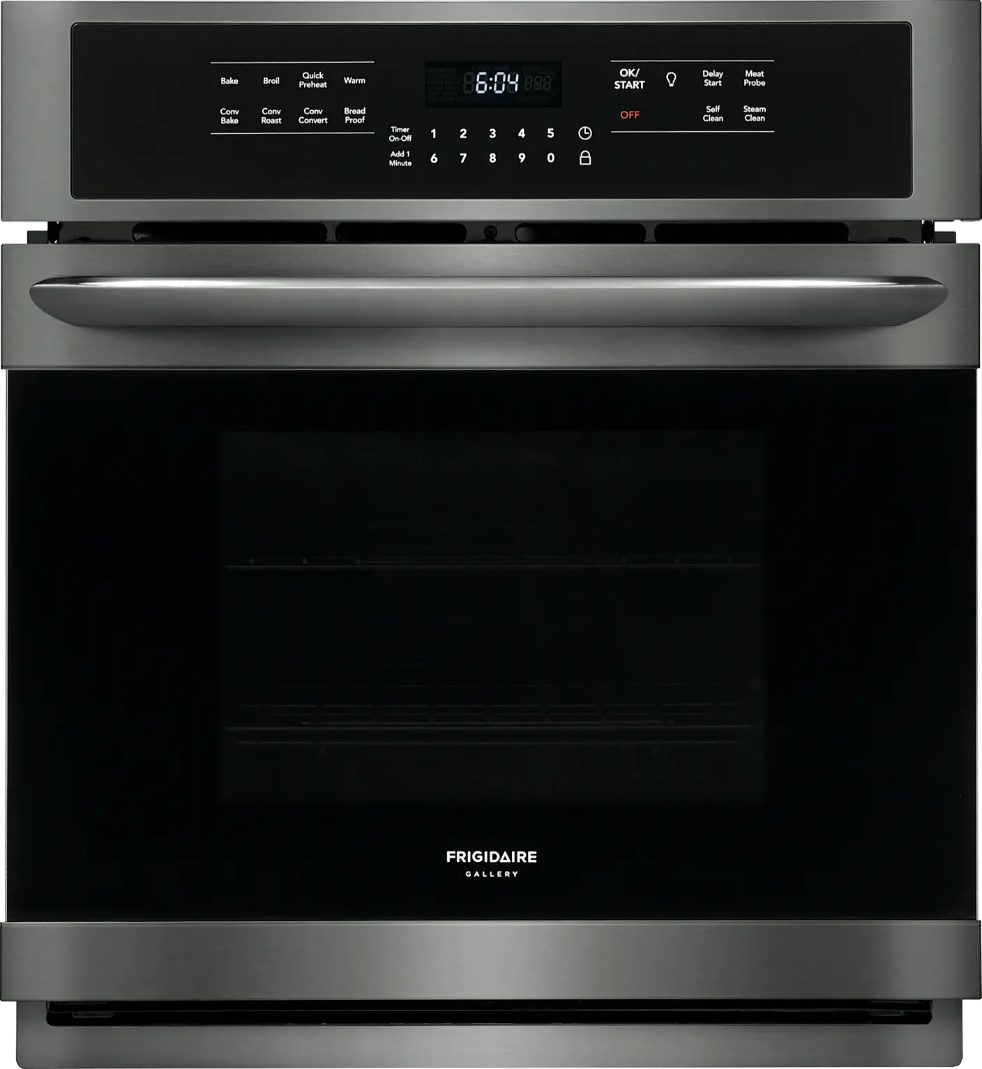 FGEW2766UD Frigidaire Gallery 27 Inch Single Wall Oven - 3.8 cu. ft. Black Stainless Steel-1
