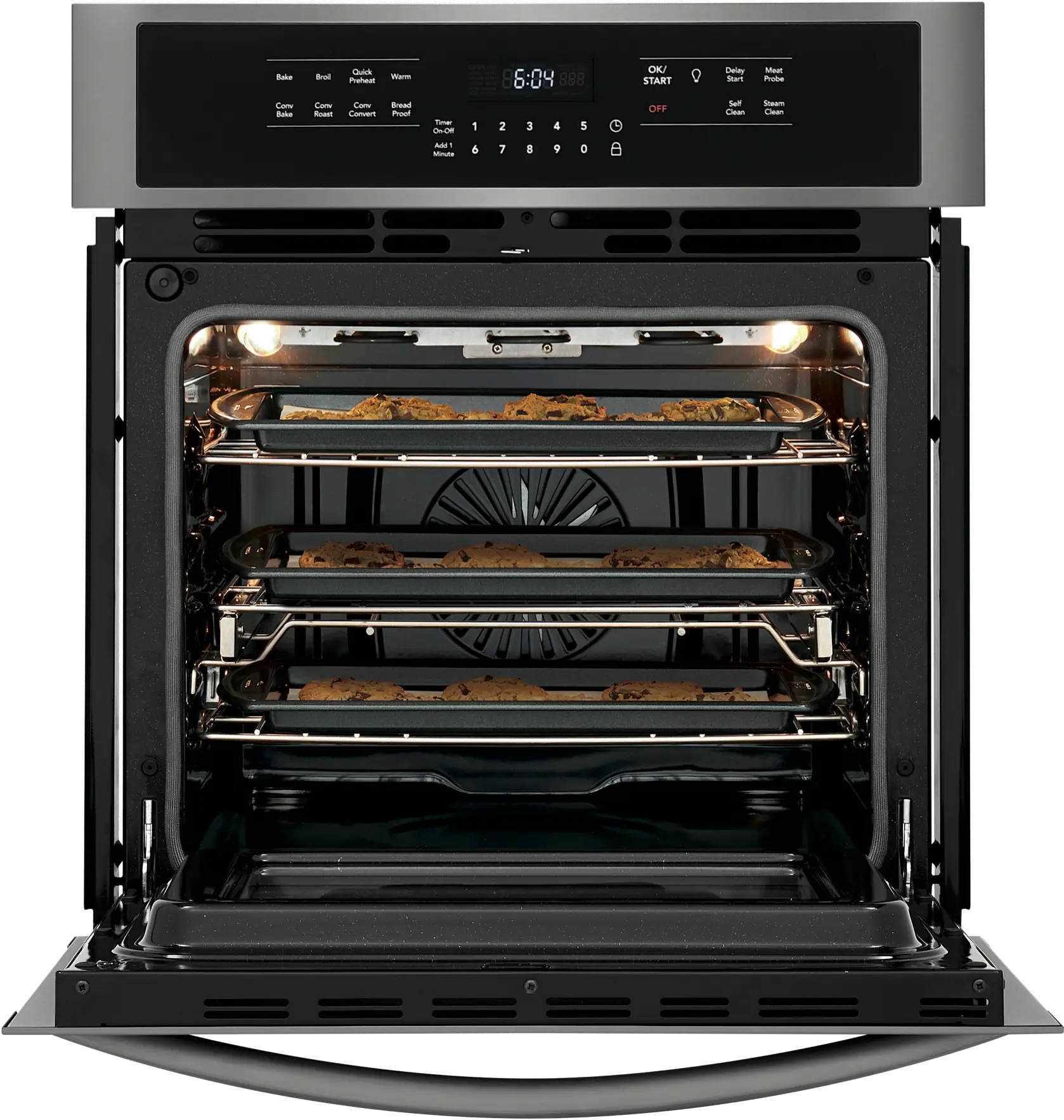 FGEW2766UD Frigidaire Gallery 27 Inch Single Wall Oven - 3.8 cu. ft. Black Stainless Steel-2