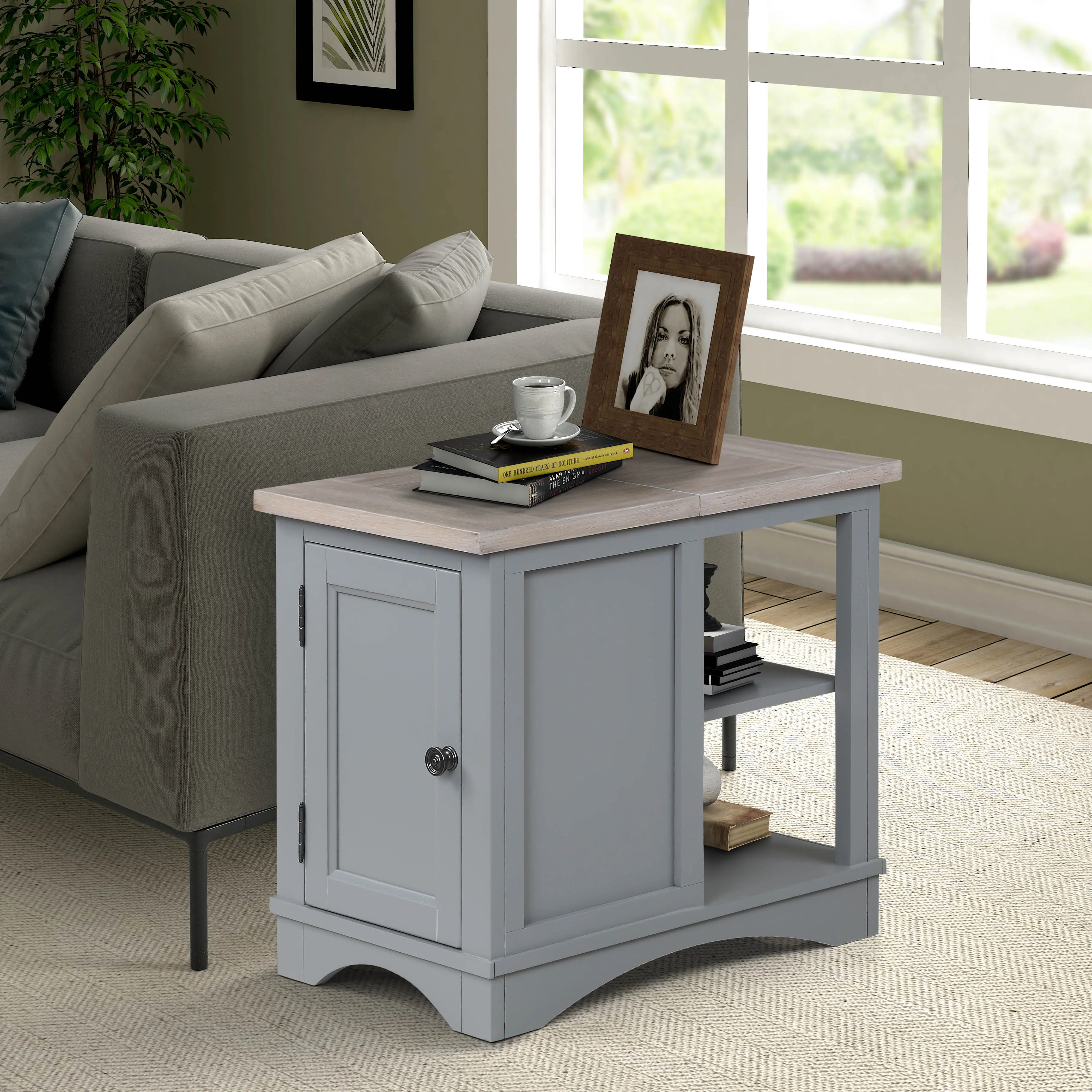Amy Dove Gray Side Table-2