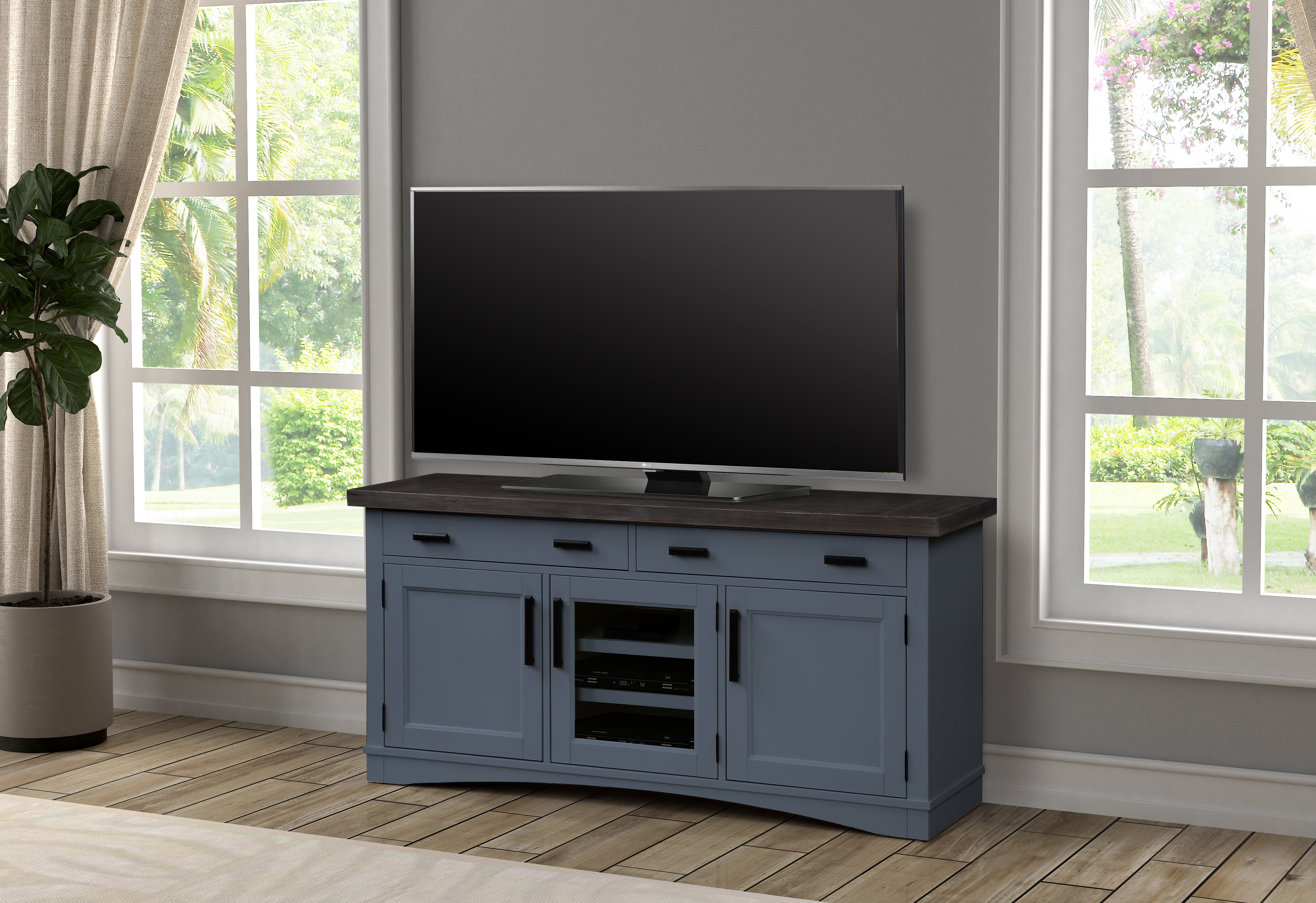 Amy Denim Blue 63 TV Stand-2