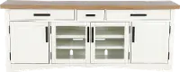 Amy Cotton White 76 TV Stand
