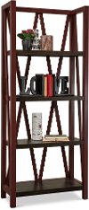 Cranberry Red Bookcase
