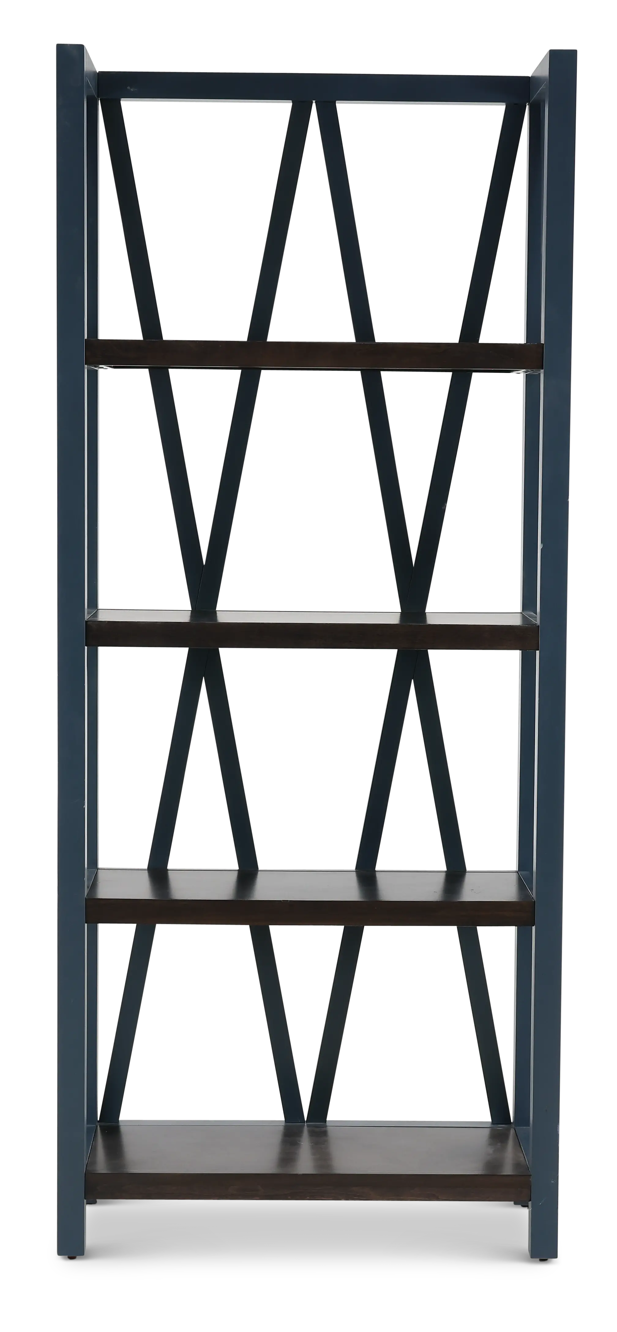 Amy Denim Blue Bookcase-1