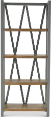 Amy Dove Gray Bookcase