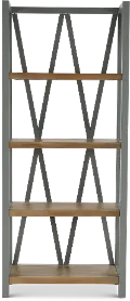 Amy Dove Gray Bookcase