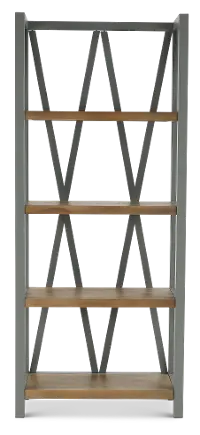 Amy Dove Gray Bookcase