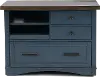 Amy Denim Blue File Cabinet