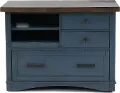 Amy Denim Blue File Cabinet