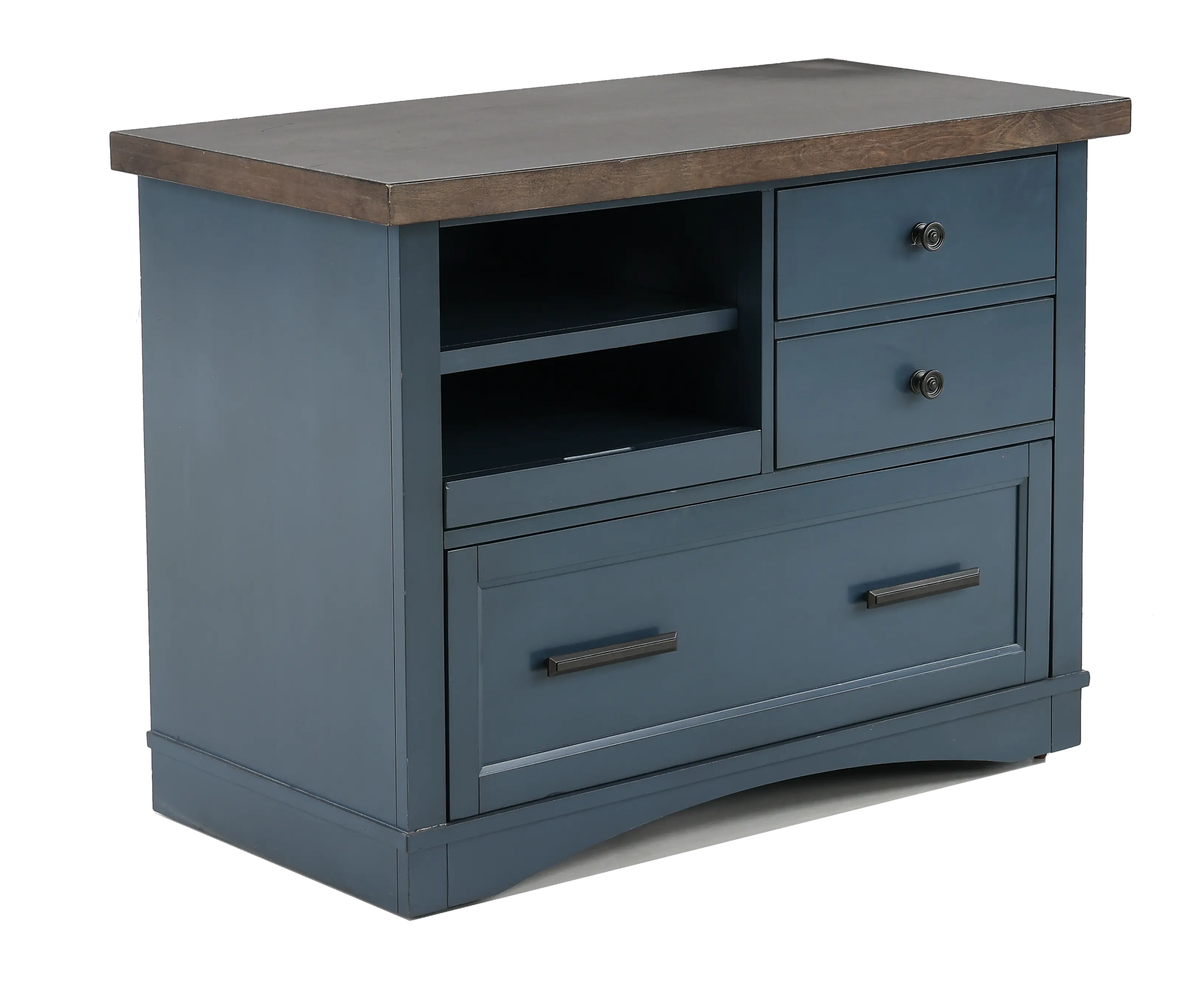Amy Denim Blue File Cabinet-3