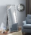 Contemporary Diamond Floor Mirror - Kaitlyn