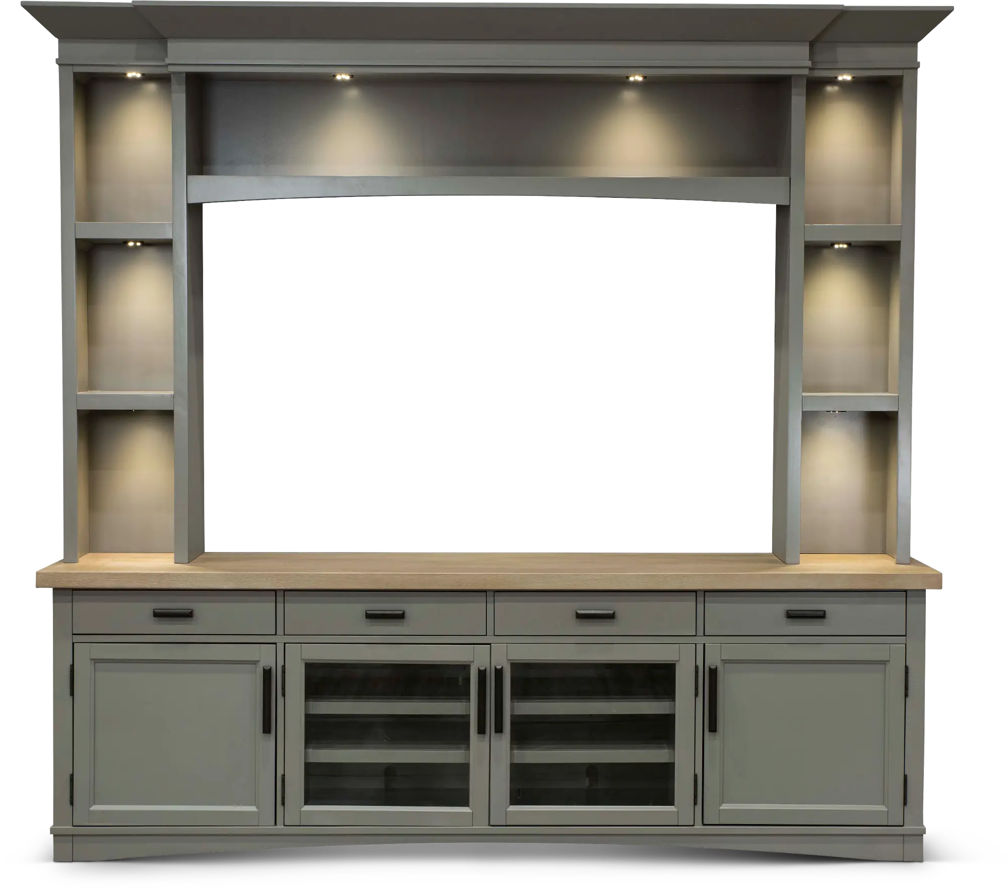 Amy Dove Gray 92 Entertainment Center-2