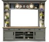 Rustic Dove Gray 92 inch Entertainment Center