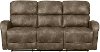 Stone Brown Transitional Reclining Sofa - Sylvie