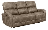 Stone Brown Transitional Reclining Sofa - Sylvie-2