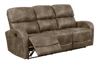 Stone Brown Transitional Reclining Sofa - Sylvie-3