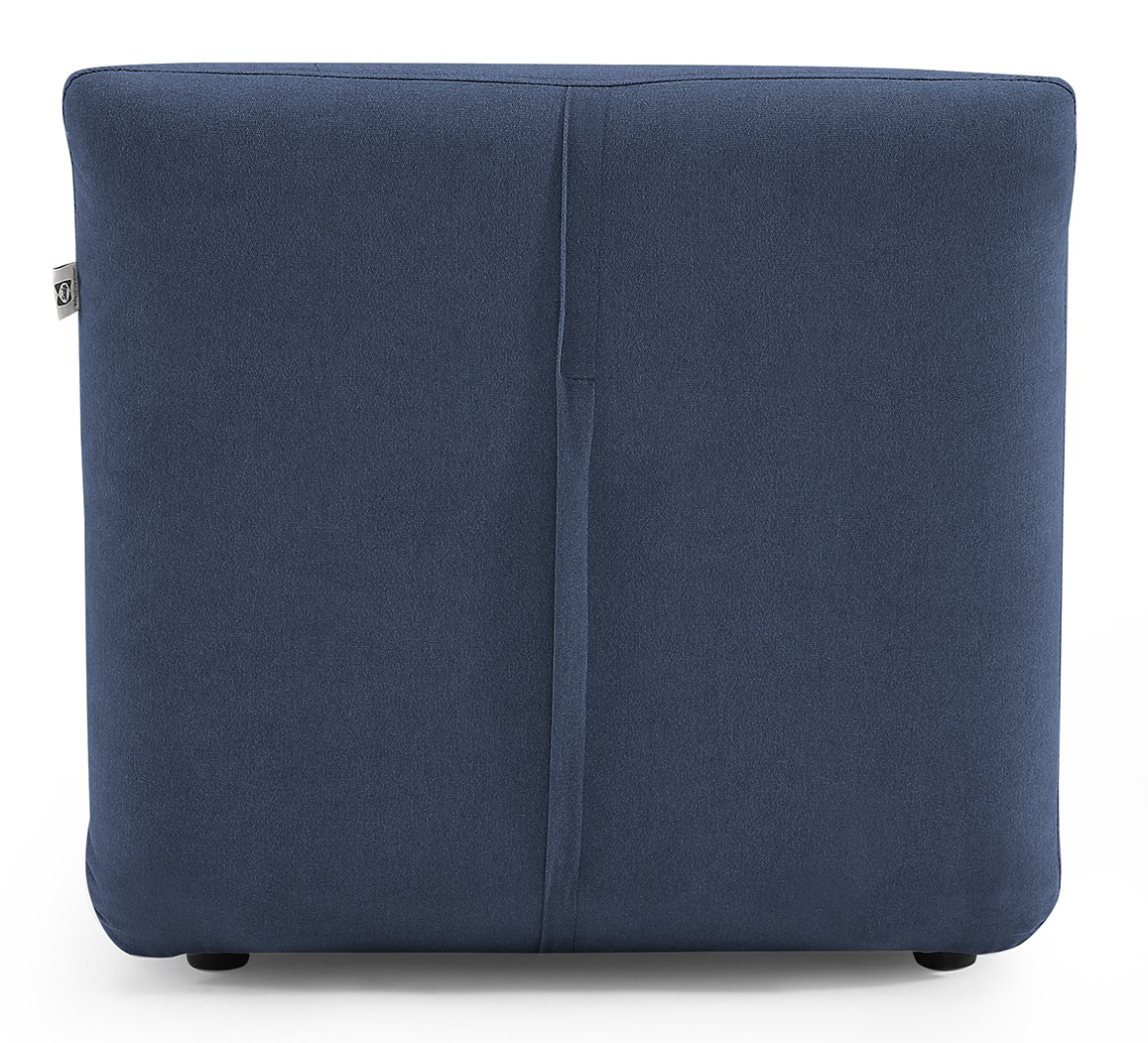 Navy Blue Folding Theater Lounger Chair and Fold Out Bed - Sutton-4