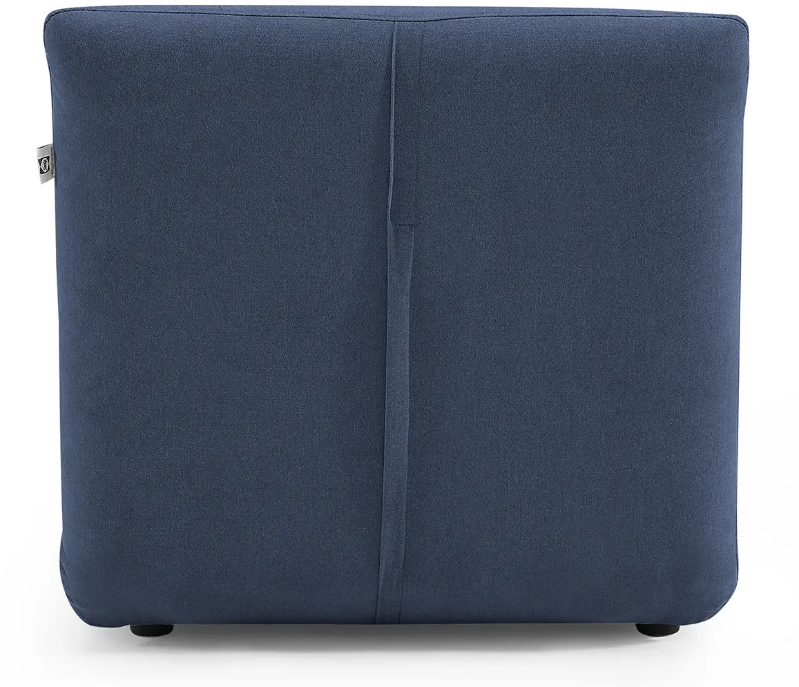 Navy Blue Folding Theater Lounger Chair and Fold Out Bed - Sutton-4