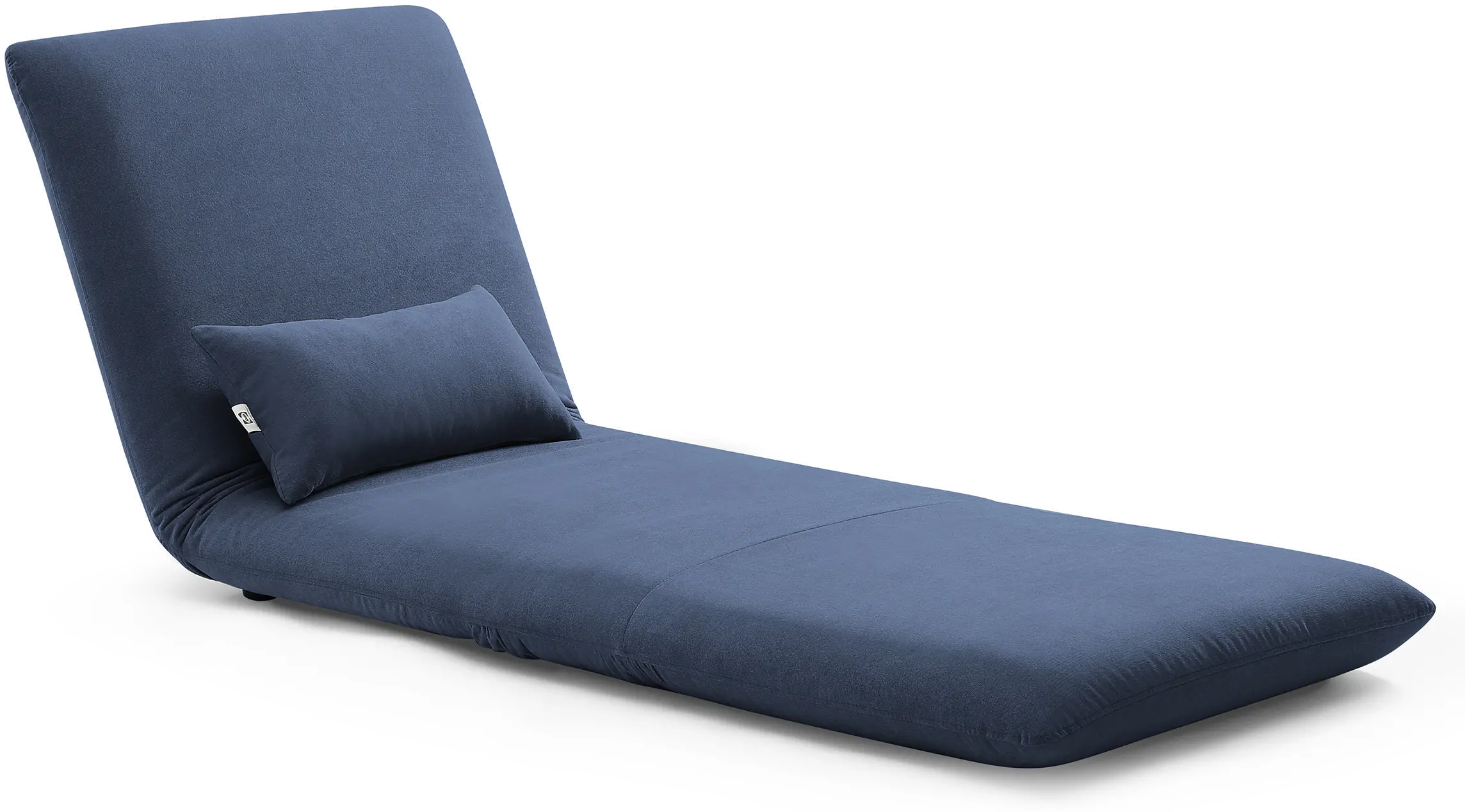 Navy Blue Folding Theater Lounger Chair and Fold Out Bed - Sutton-6