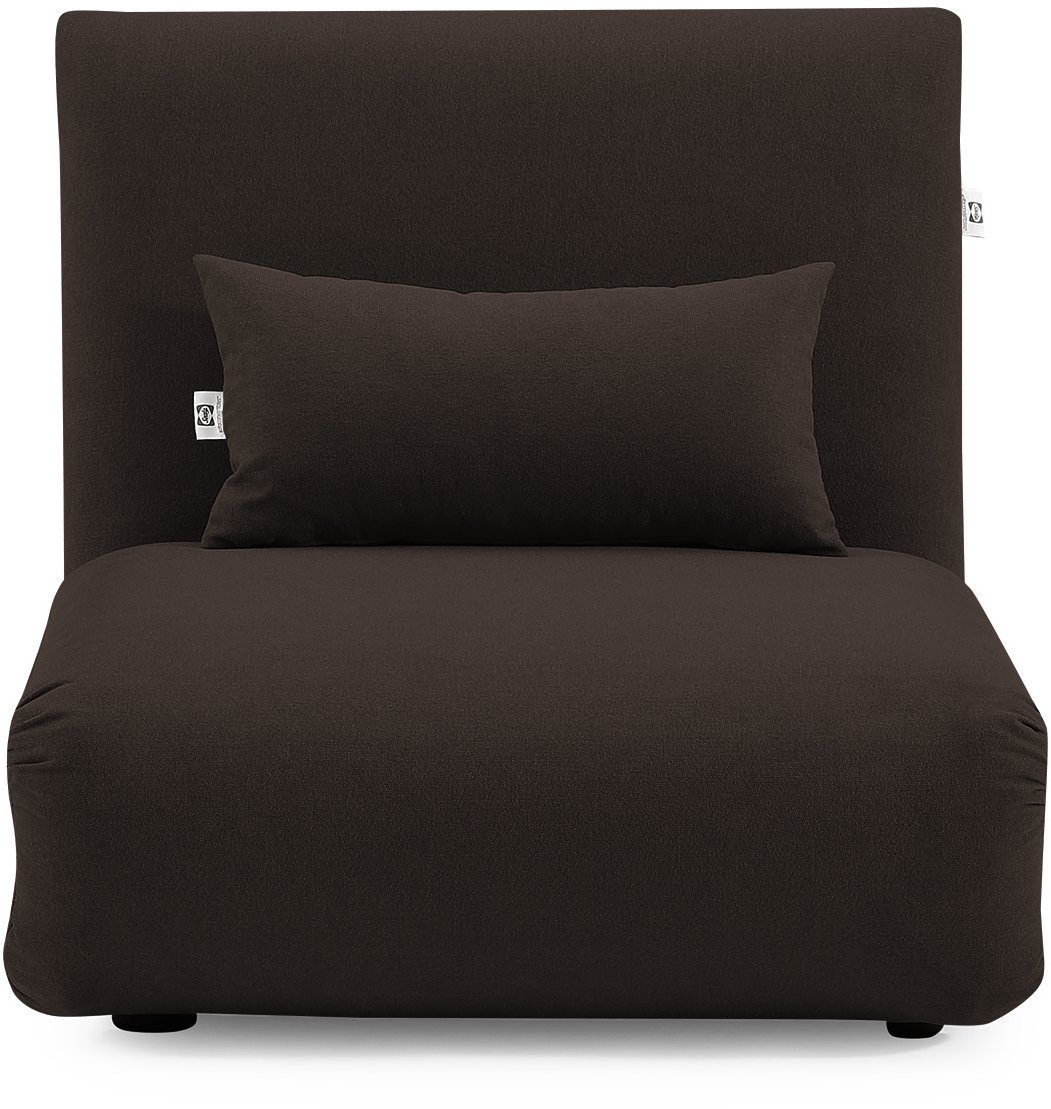 Chocolate Brown Folding Theater Lounger Chair and Fold Out Bed - Sutton-1