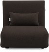 Chocolate Brown Folding Theater Lounger Chair and Fold Out Bed - Sutton