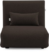 Chocolate Brown Folding Theater Lounger Chair and Fold Out Bed - Sutton