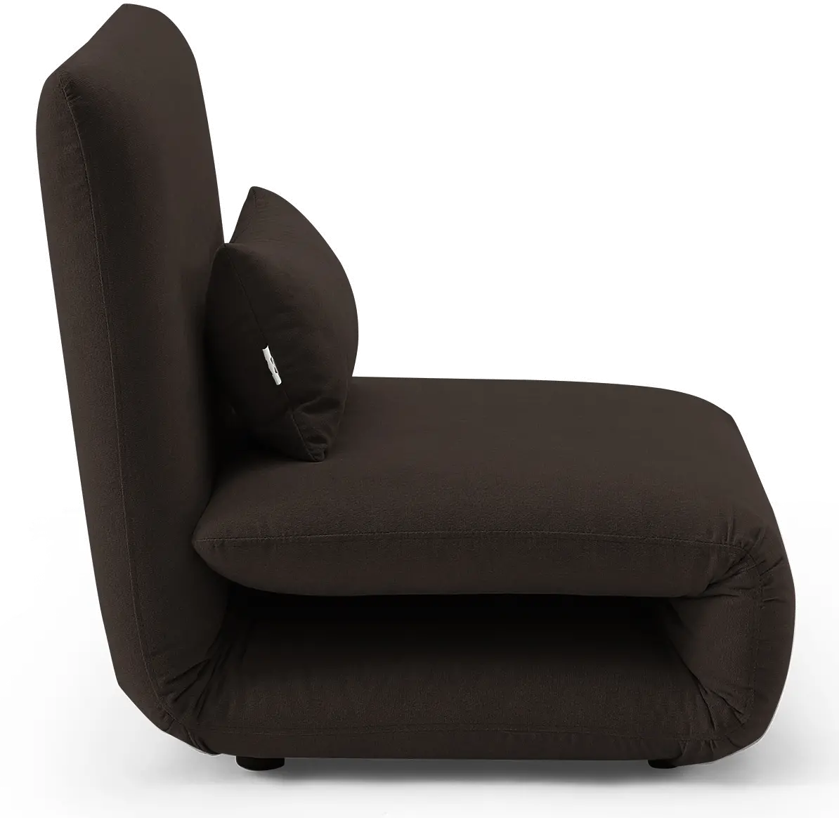 Chocolate Brown Folding Theater Lounger Chair and Fold Out Bed - Sutton-2