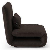 Chocolate Brown Folding Theater Lounger Chair and Fold Out Bed - Sutton-2