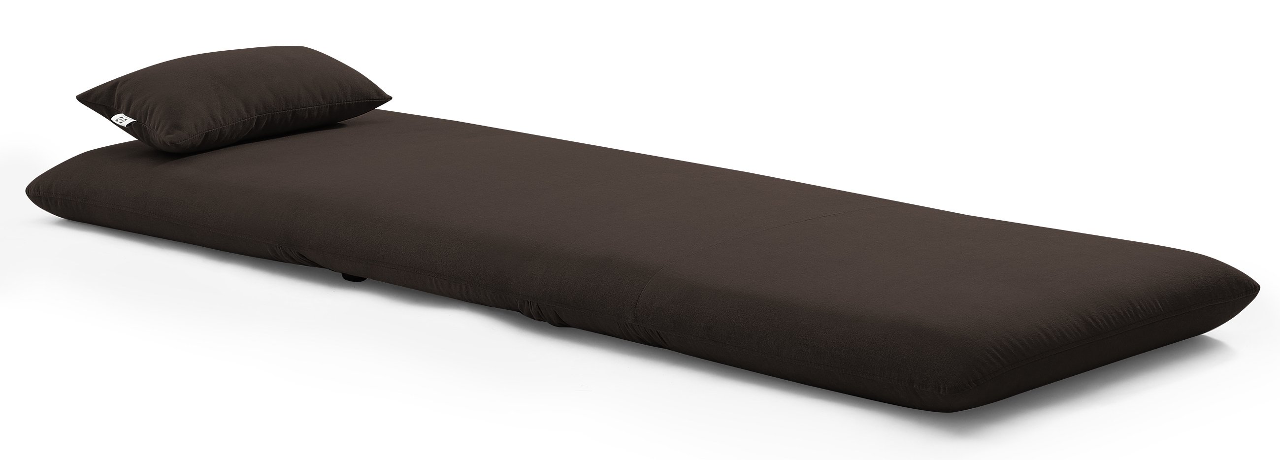 Chocolate Brown Folding Theater Lounger Chair and Fold Out Bed - Sutton-5