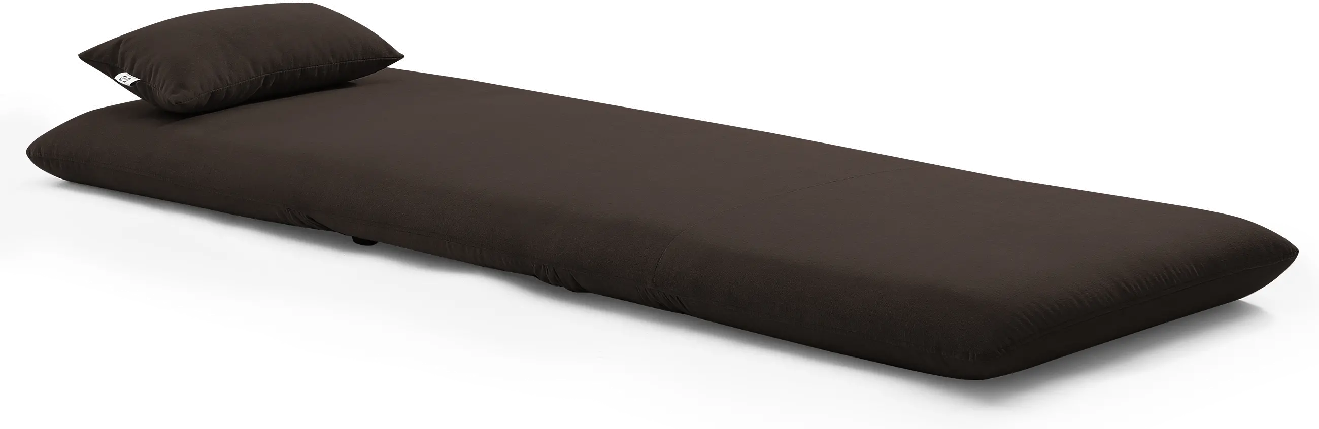 Chocolate Brown Folding Theater Lounger Chair and Fold Out Bed - Sutton-5