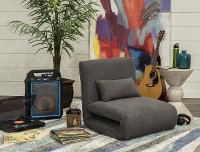 Chocolate Brown Folding Theater Lounger Chair and Fold Out Bed - Sutton-6
