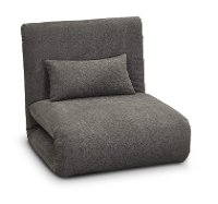 Chocolate Brown Folding Theater Lounger Chair and Fold Out Bed - Sutton-8